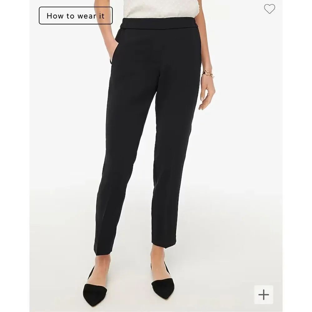 $98 J Crew Jamie Pant Black size 18T